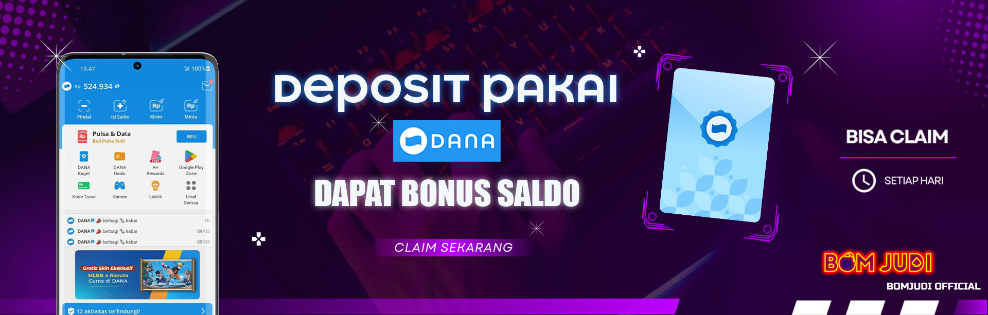 BONUS DEPOSIT 10% CLAIM SETIAP HARI